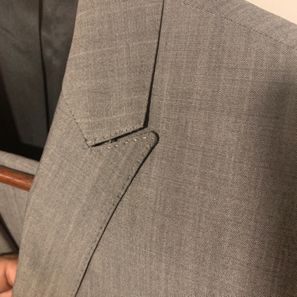 Ben Sherman Gray 2 button wool suit - Picture 5 of 6